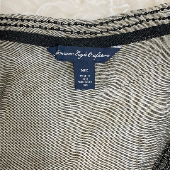 American Eagle Outfitters Sheer Beaded Top - Picture 3 of 16